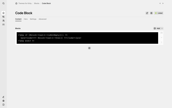 Code Block