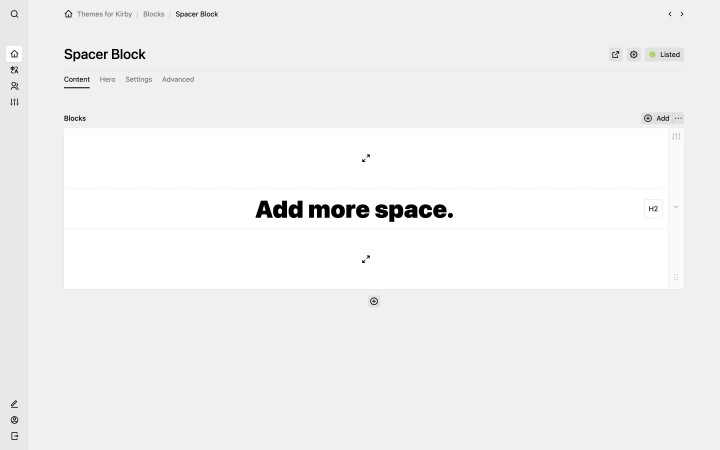 Spacer Block