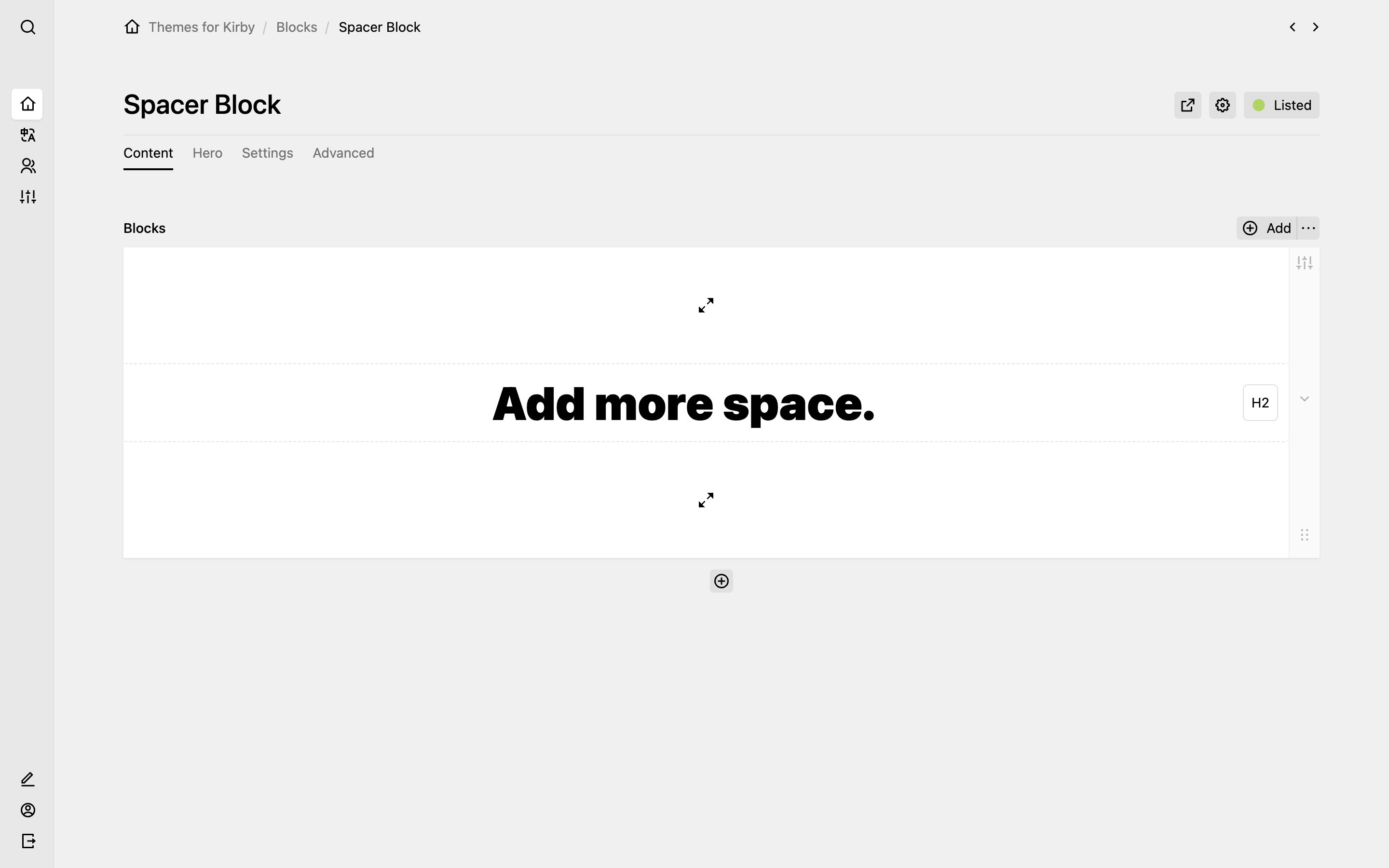 Spacer Block