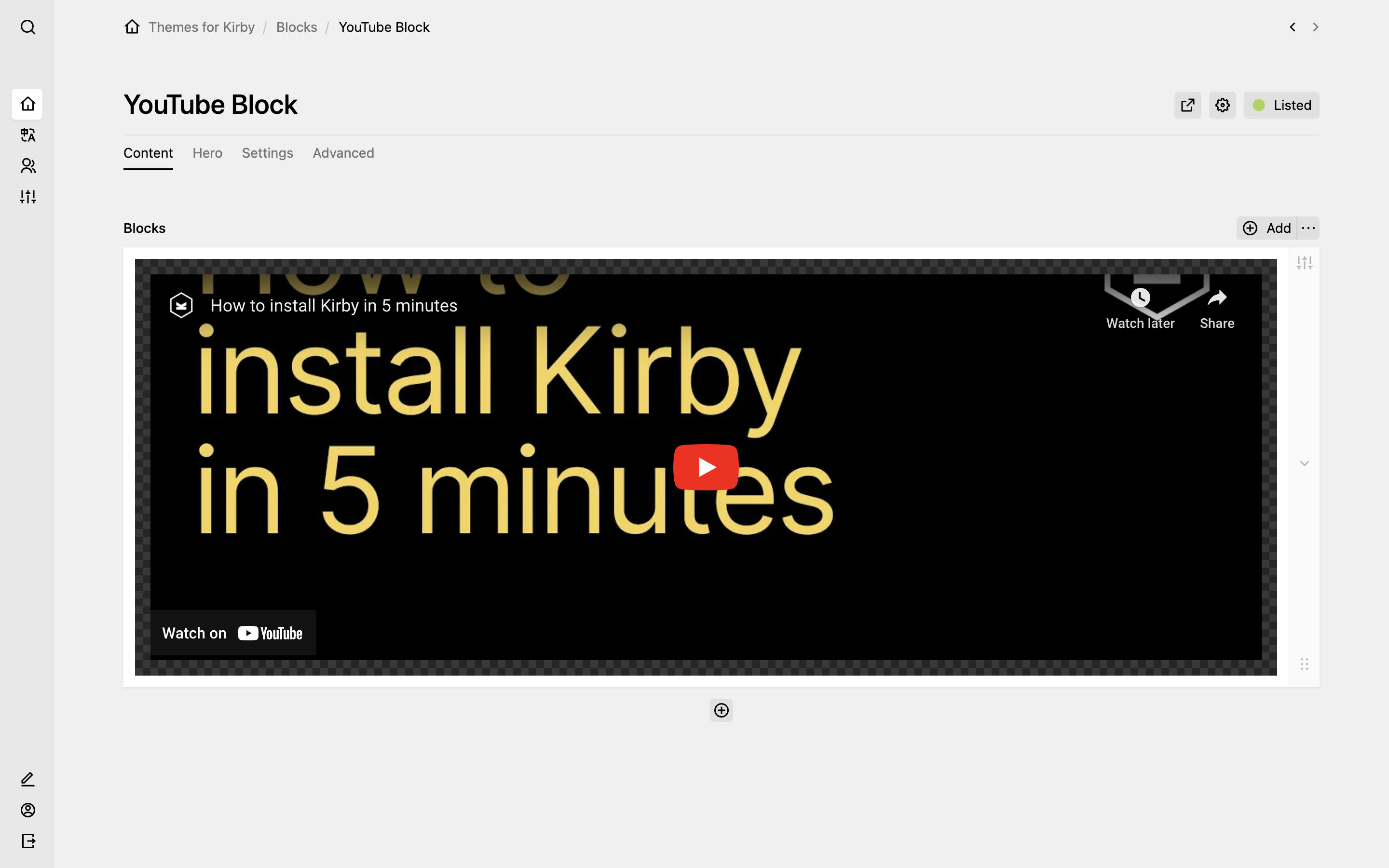YouTube Block