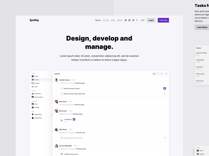 Landing Theme